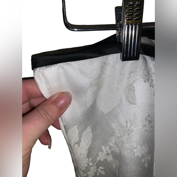 Vintage Jessica McClintock for Gunne Sax ruffle dress size 9 white black - Picture 10 of 15